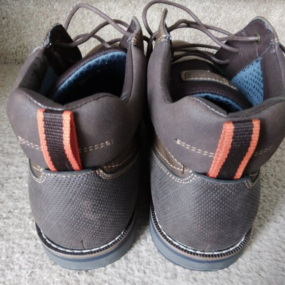 Nunn Bush Men’s Mid High Brown, Memory Foam Comfort Gel Dress Shoes sz 11w main image 2